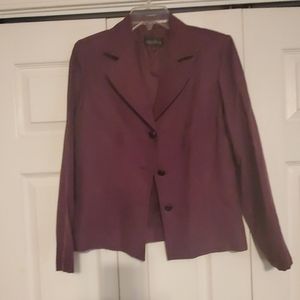 Plum colored suede blazer